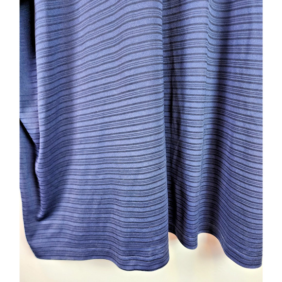 Izod Golf Polo Men’s 2XLT Advantage Striped Short Sleeve Shirt Blue White - Picture 6 of 9